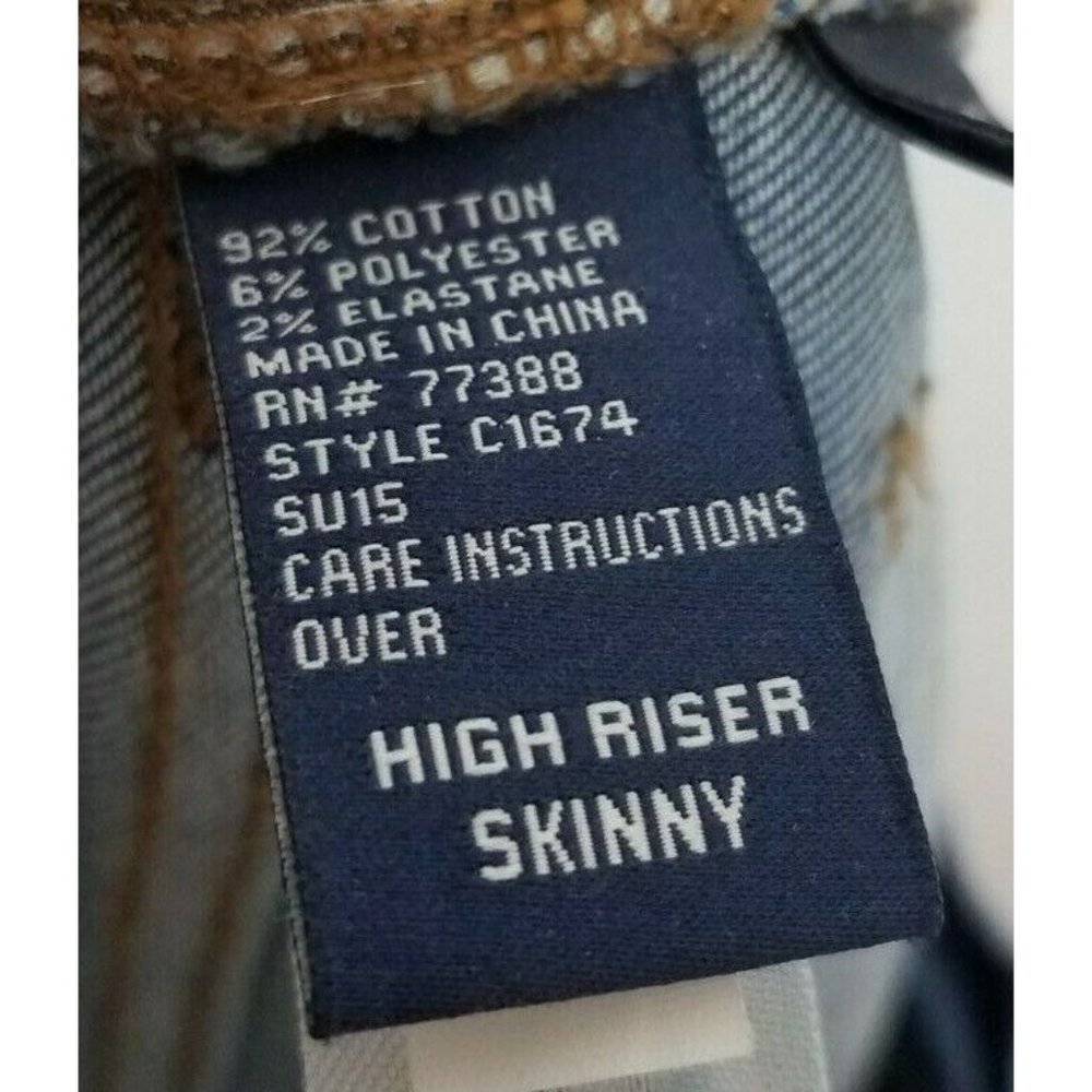 Madewell Women's Sz. 24 High Riser Skinny Distressed Medium Wash Jeans - Picture 4 of 7